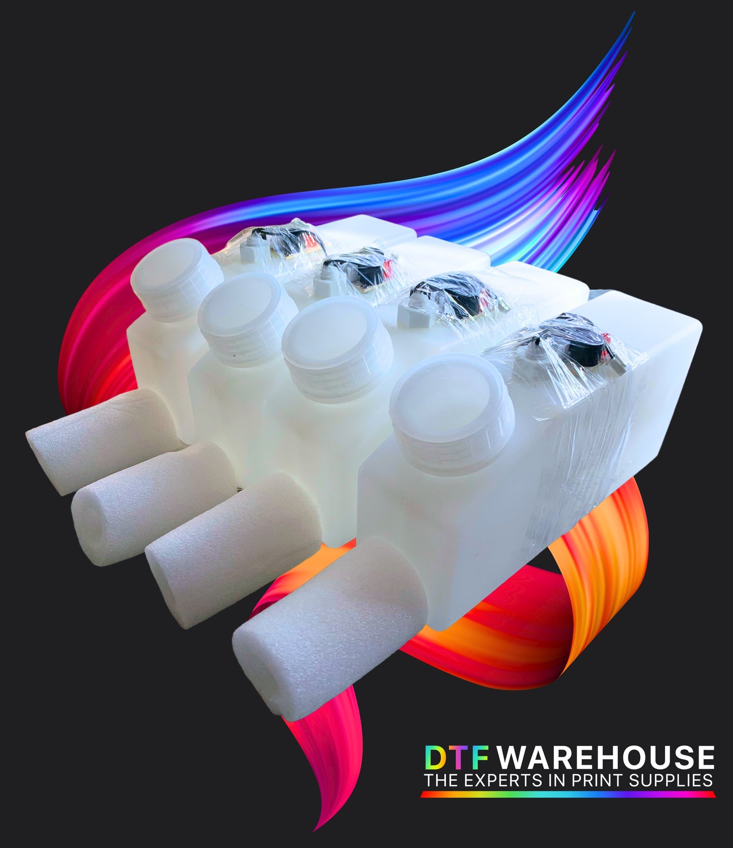 1L Ink Tanks + Ink Level Sensor (Pack OF 4)