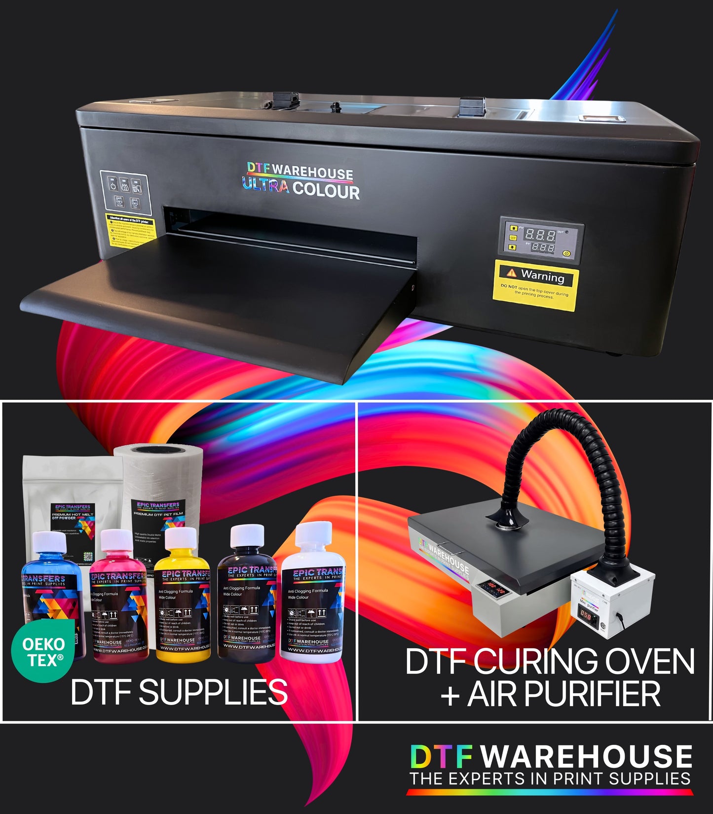 Ultracolour DTF Printer + Curing Oven & Air Purifier