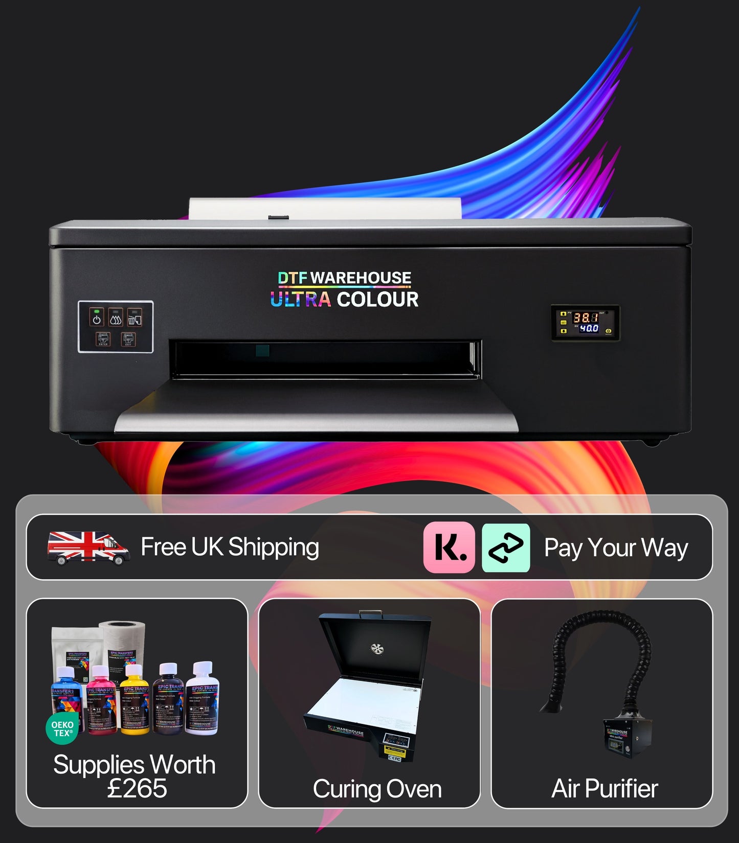 DTF Warehouse Ultracolour A3 Desktop DTF Printer