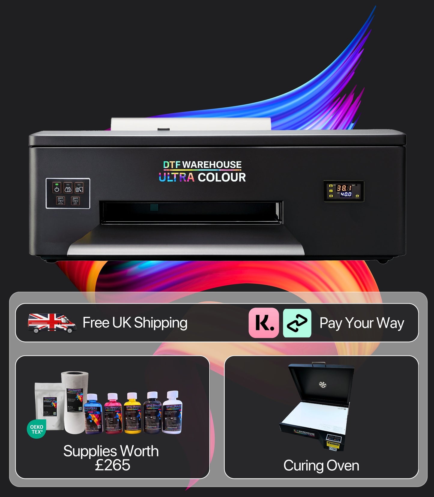 DTF Warehouse Ultracolour A3 Desktop DTF Printer