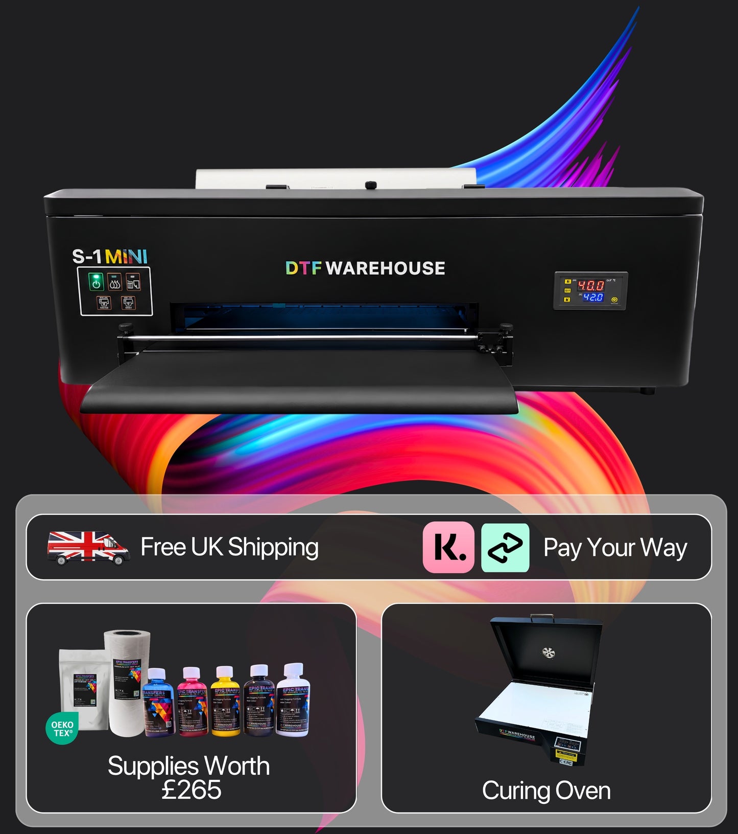 DTF Warehouse S-1 MINI A3 Desktop DTF Printer