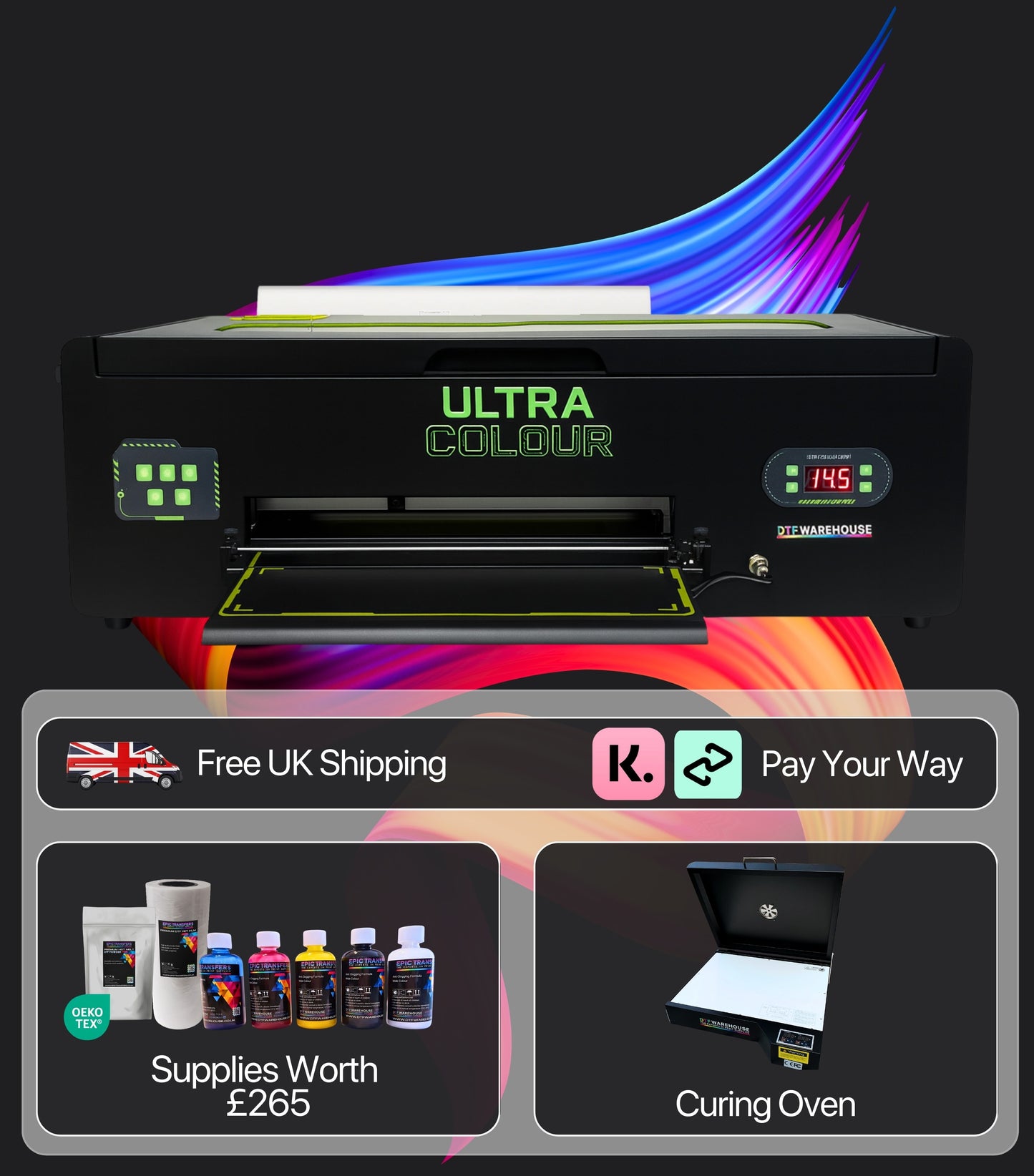 DTF Warehouse Ultracolour A3 Desktop DTF Printer