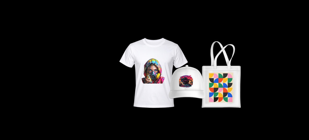 T-shirt, tote bag, and cap products