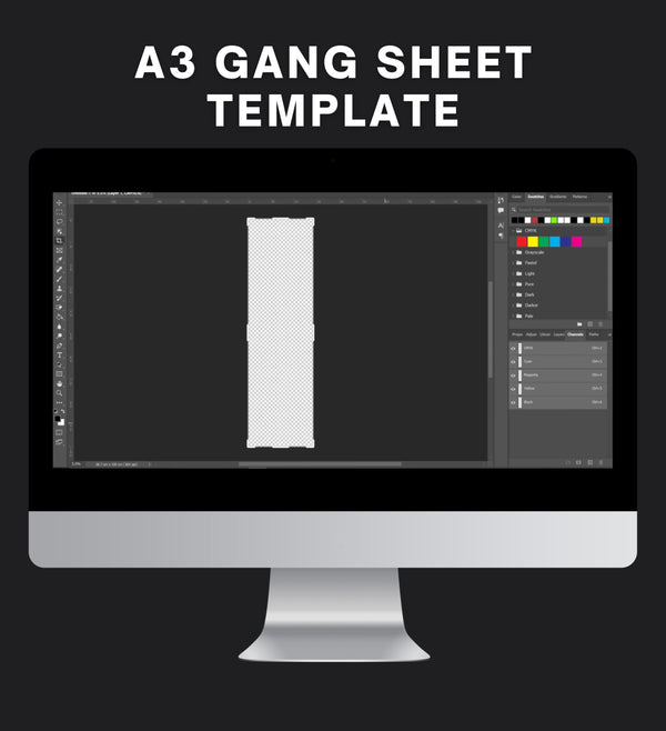 A3 Gang Sheet Template DTF Warehouse