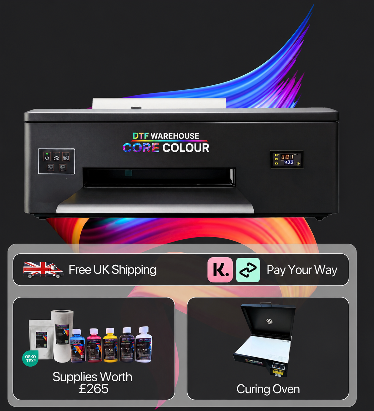 DTF Warehouse Core Colour A3 Desktop DTF Printer
