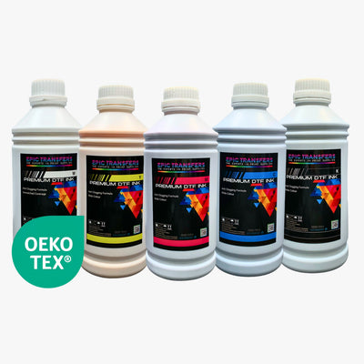 DTF Warehouse's Premium DTF CMYK + White Ink Bundle